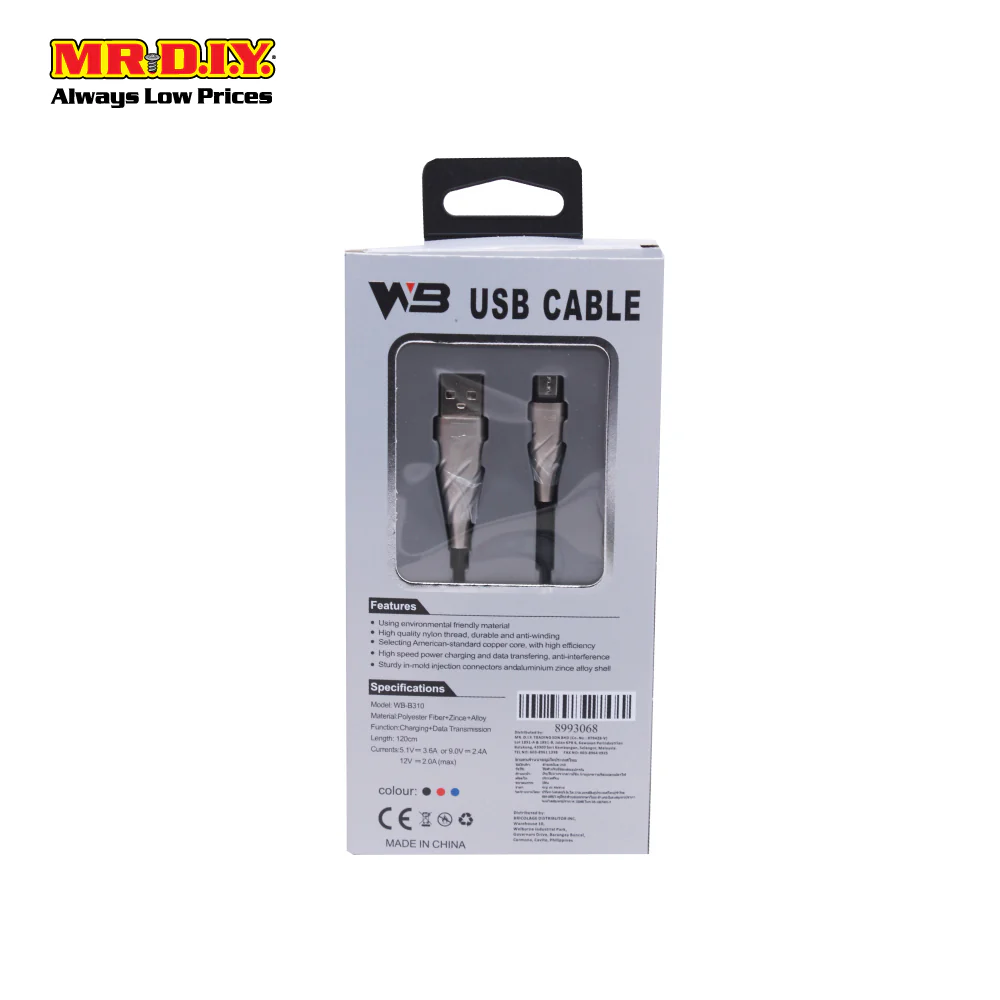 Usb Cable -V8 Wb-B310 - Image 6