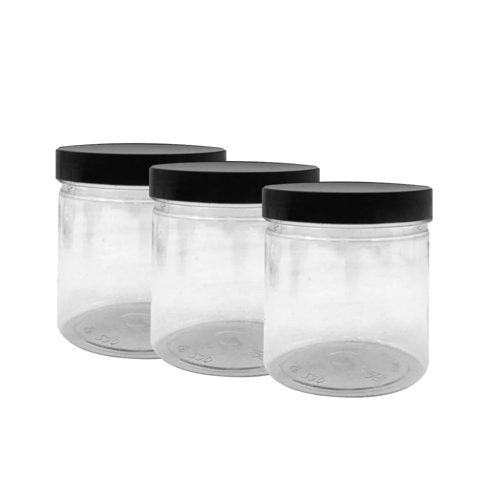 [VALUE PACK] (MR.DIY) Durable  Plastic Jar Container [300ml] (3pcs) - Image 4
