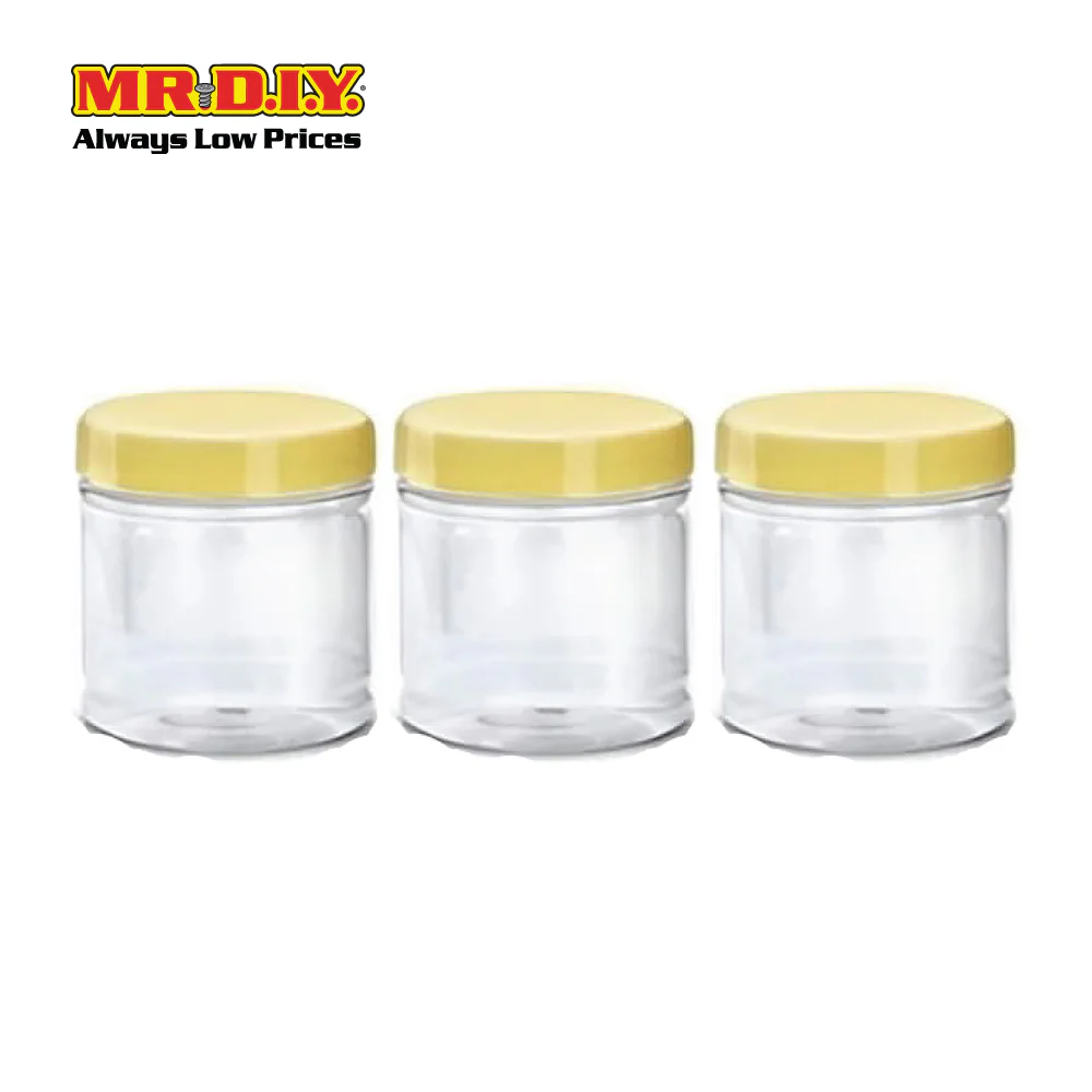 [VALUE PACK] (MR.DIY) Durable  Plastic Jar Container [300ml] (3pcs) - Image 6