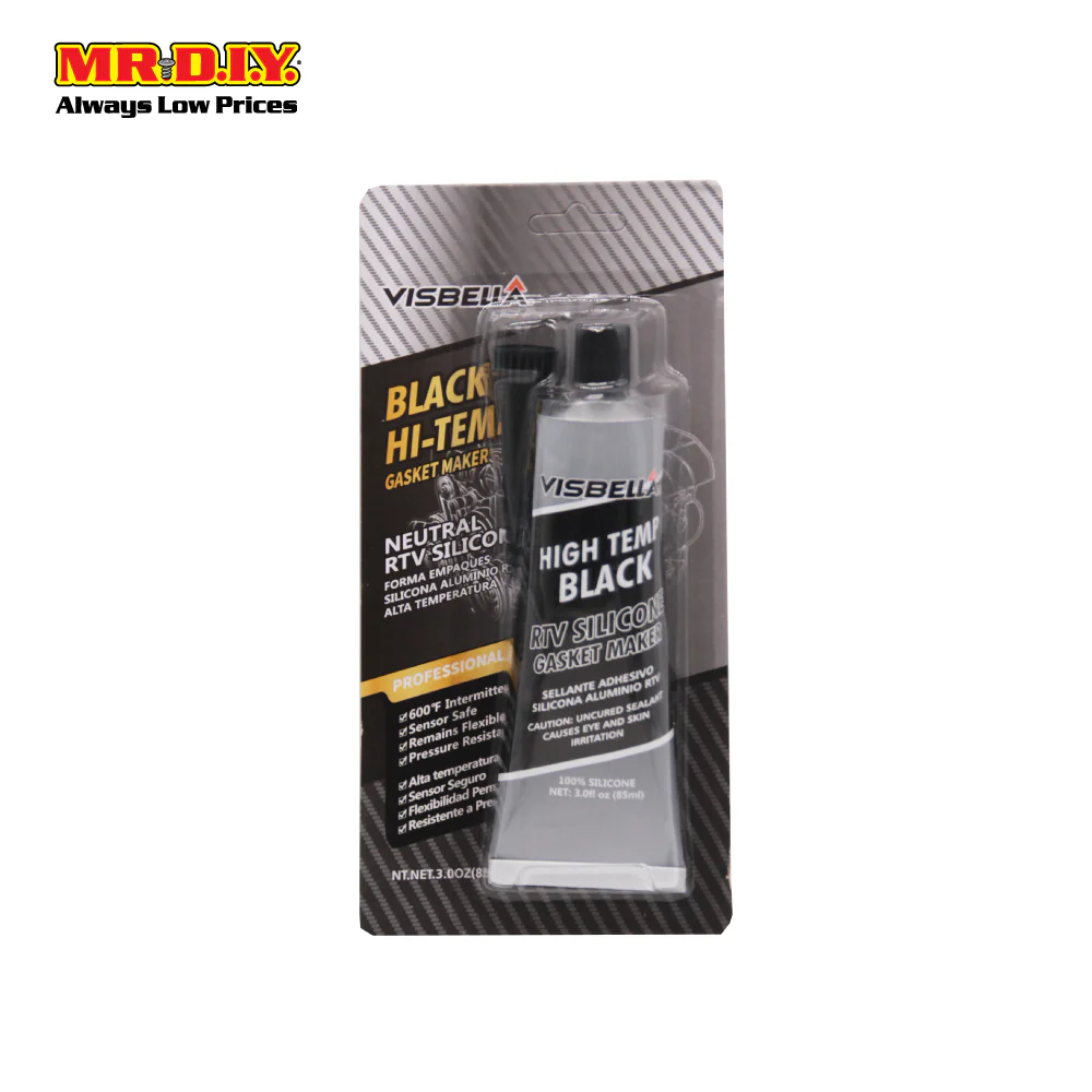 VISBELLA High Temp Black RTV Silicone Gasket Maker 85G - Image 2