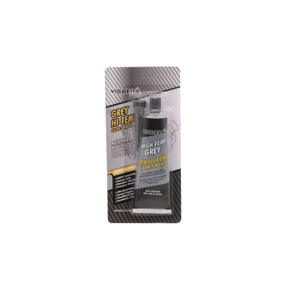 (MR.DIY) VISBELLA High Temp Grey RTV Silicone Gasket Maker (85ml) - Image 3