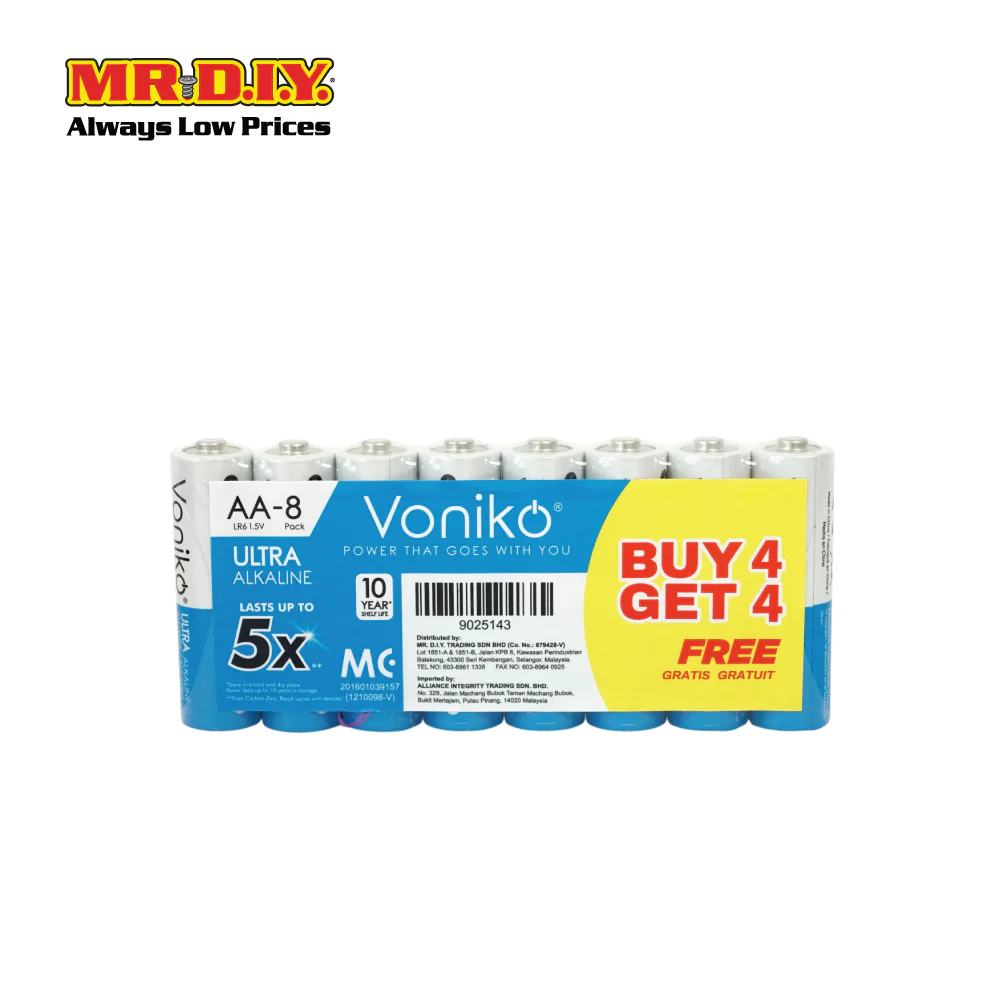 VONIKO AA Alkaline Battery (4+4 Free) - Image 2