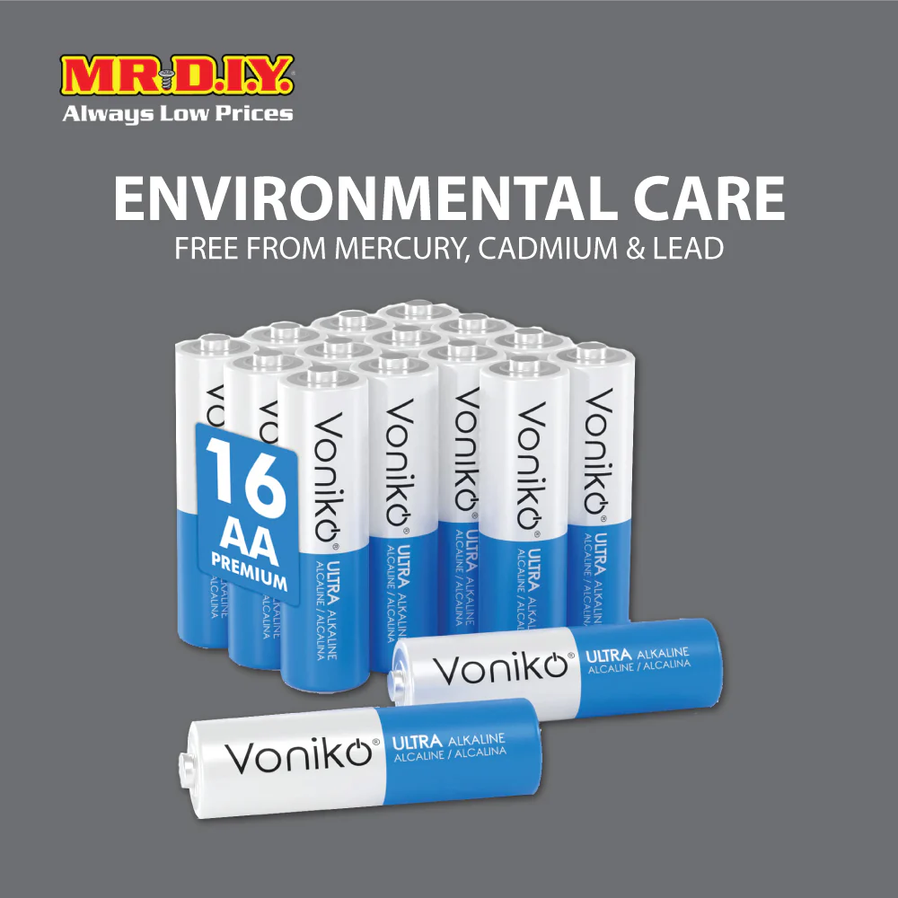 VONIKO Battery LR6 1.5V AA Ultra Alkaline (16pcs) - Image 5