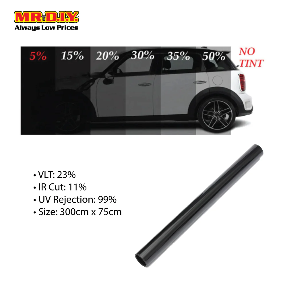 W-FA International Car Window  23% VLT Lamina Solar Tint Film (300cm x 75cm) - Image 3