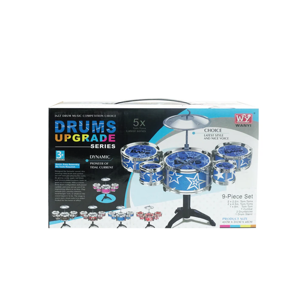 (MR. DIY) WANYI Music Instrument Kids Jazz Drum Play Set - Image 4