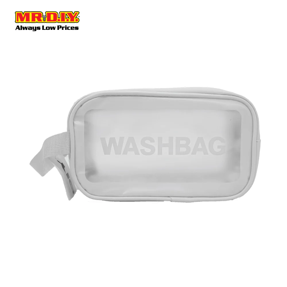 Waterproof Washbag (17x27cm)- White - Image 2