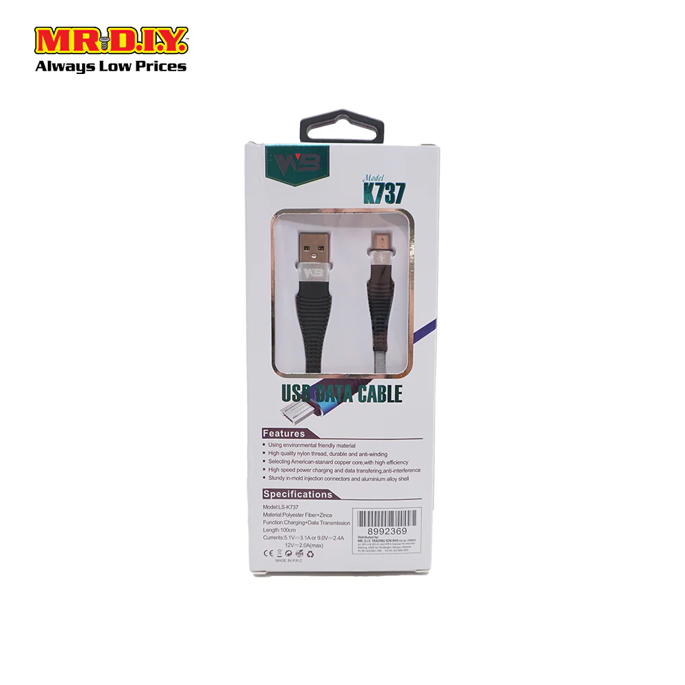 WB Micro-USB Fast Charging and Data Transmitting Cable 3.0A (1m) - Image 6
