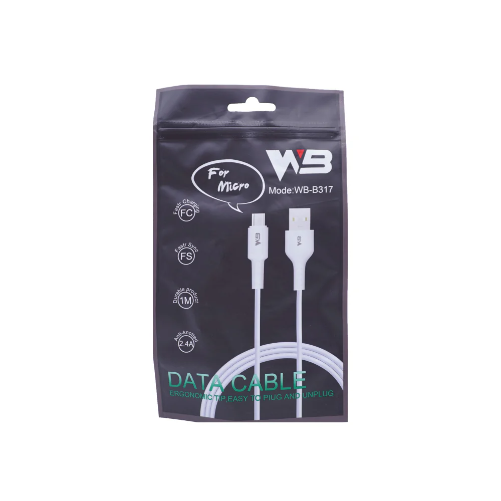 Wb WB-B317 Fast Charging Micro-USB Data Cable 2.4A (1m) - Image 2