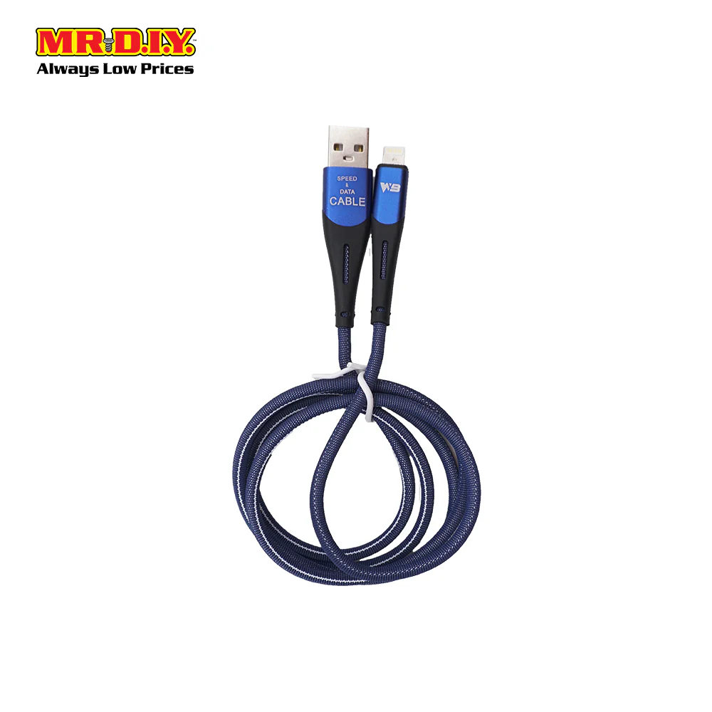 WB Fast Charging Lightning Data Cable 2.4A (1m) - Image 3