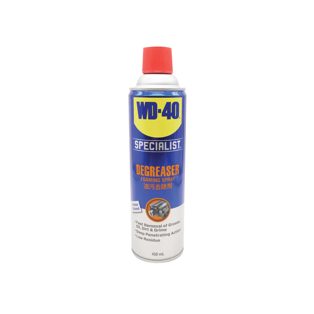 WD-40 Specialist Fast Acting Degreaser Foaming Spray 450ml - Image 4