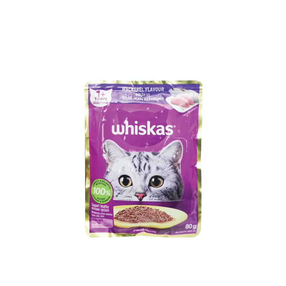 WHISKAS Pouch Fresh Fish Mackerel (85gm) - Image 4