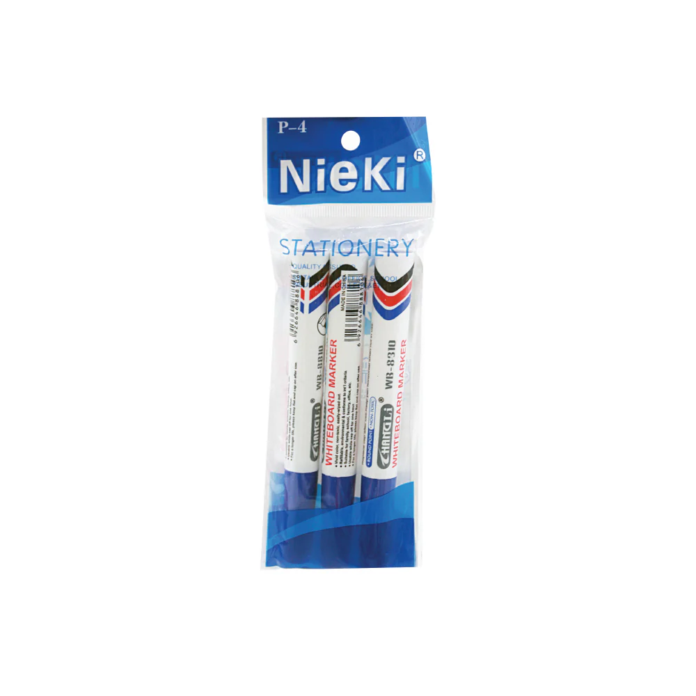 NIEKI Whiteboard Marker Blue (3pcs) - Image 2