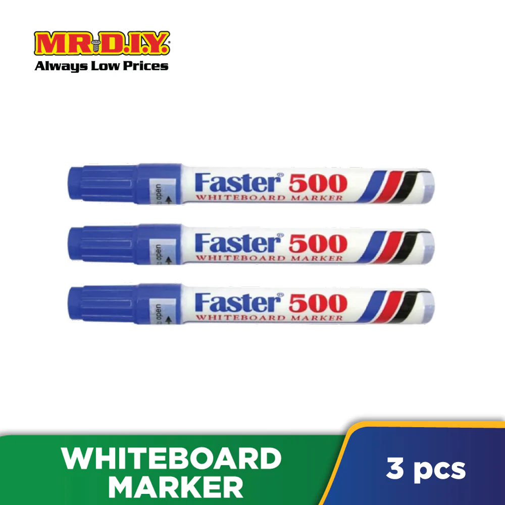 NIEKI Whiteboard Marker Blue (3pcs) - Image 3