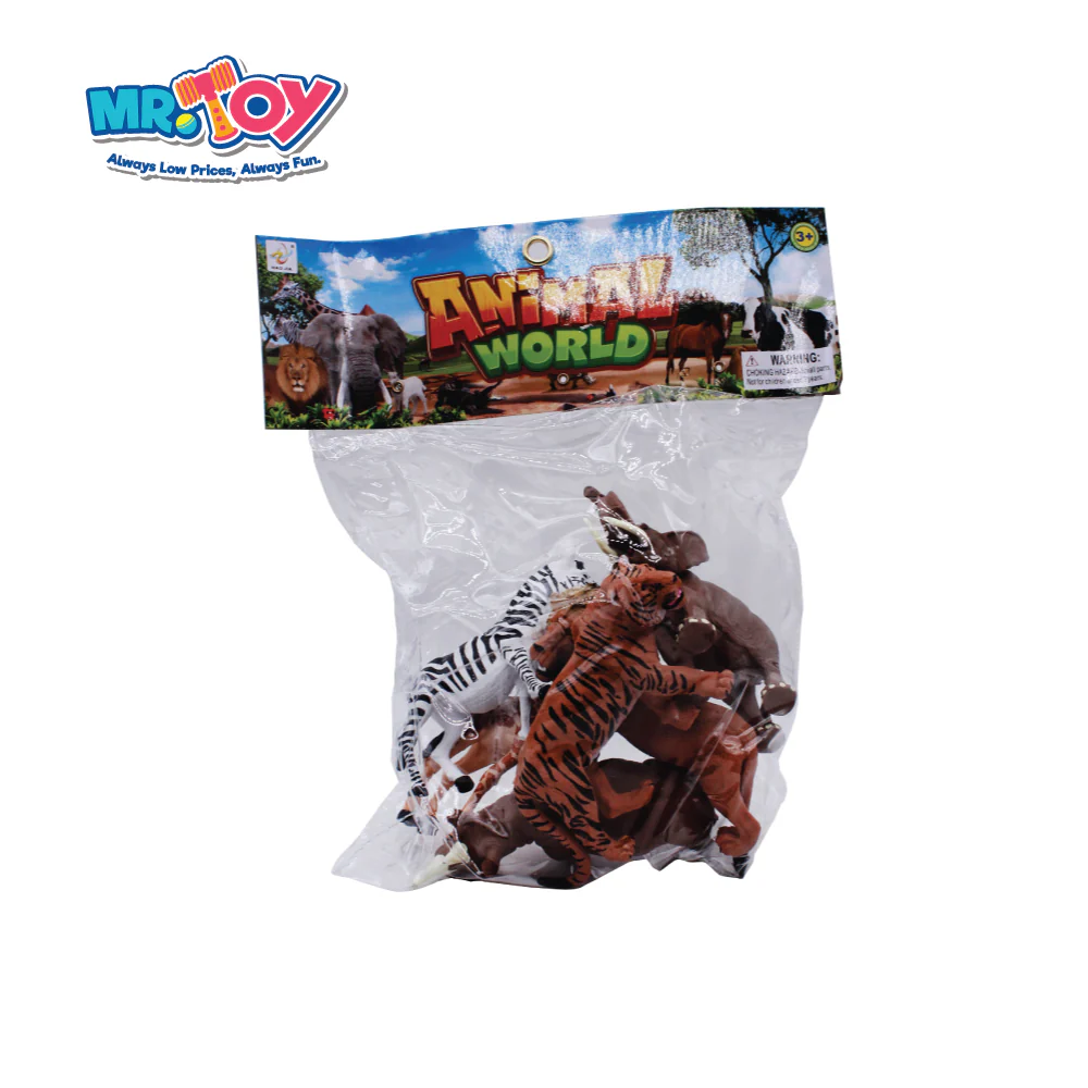(MR. TOY) Wild Animal Toys 6Inch (6 Pcs) - Image 3