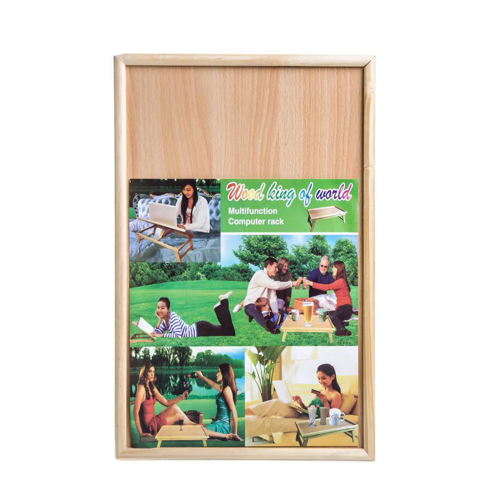 WOOD KING of World Laptop Table 50*32cm (WOOD) - Image 5