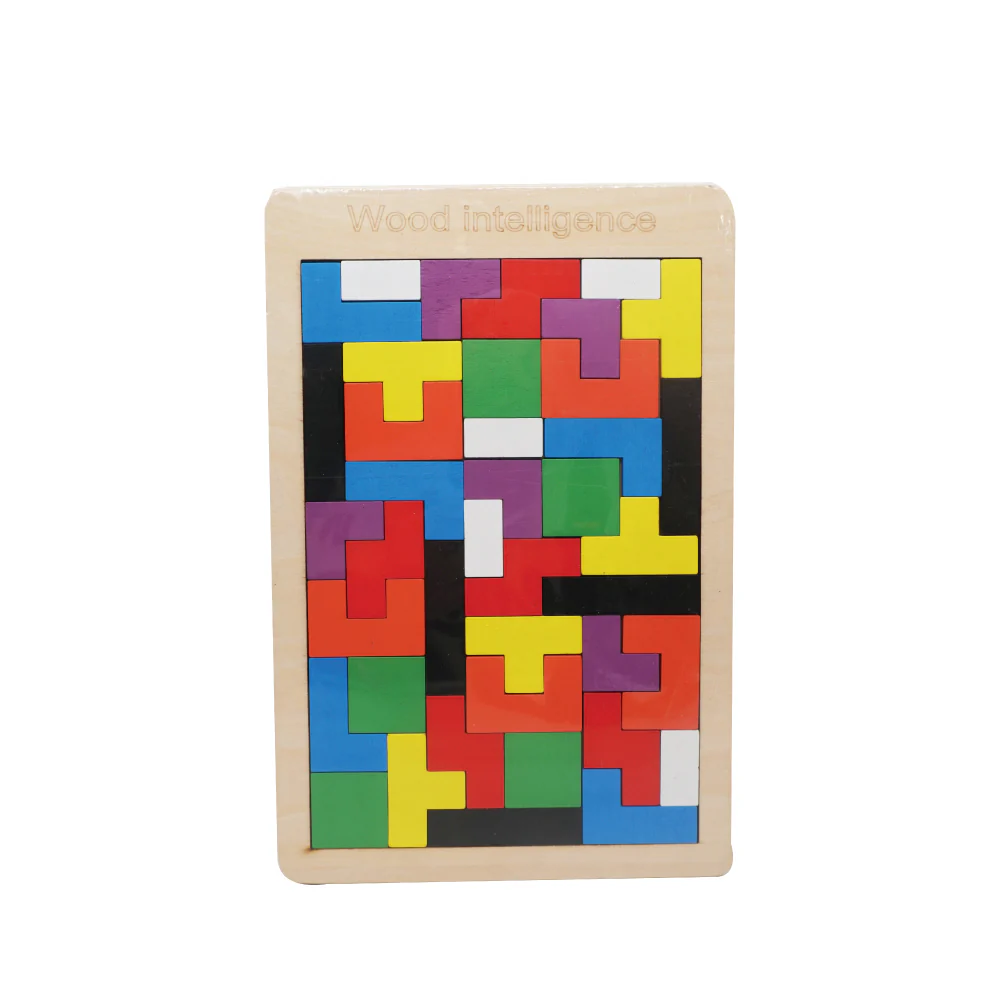 Wooden Tetris Puzzle - Image 3