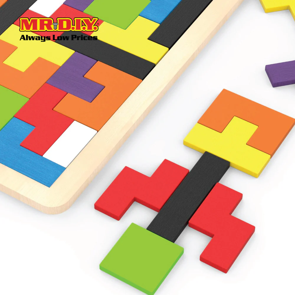 Wooden Tetris Puzzle - Image 5