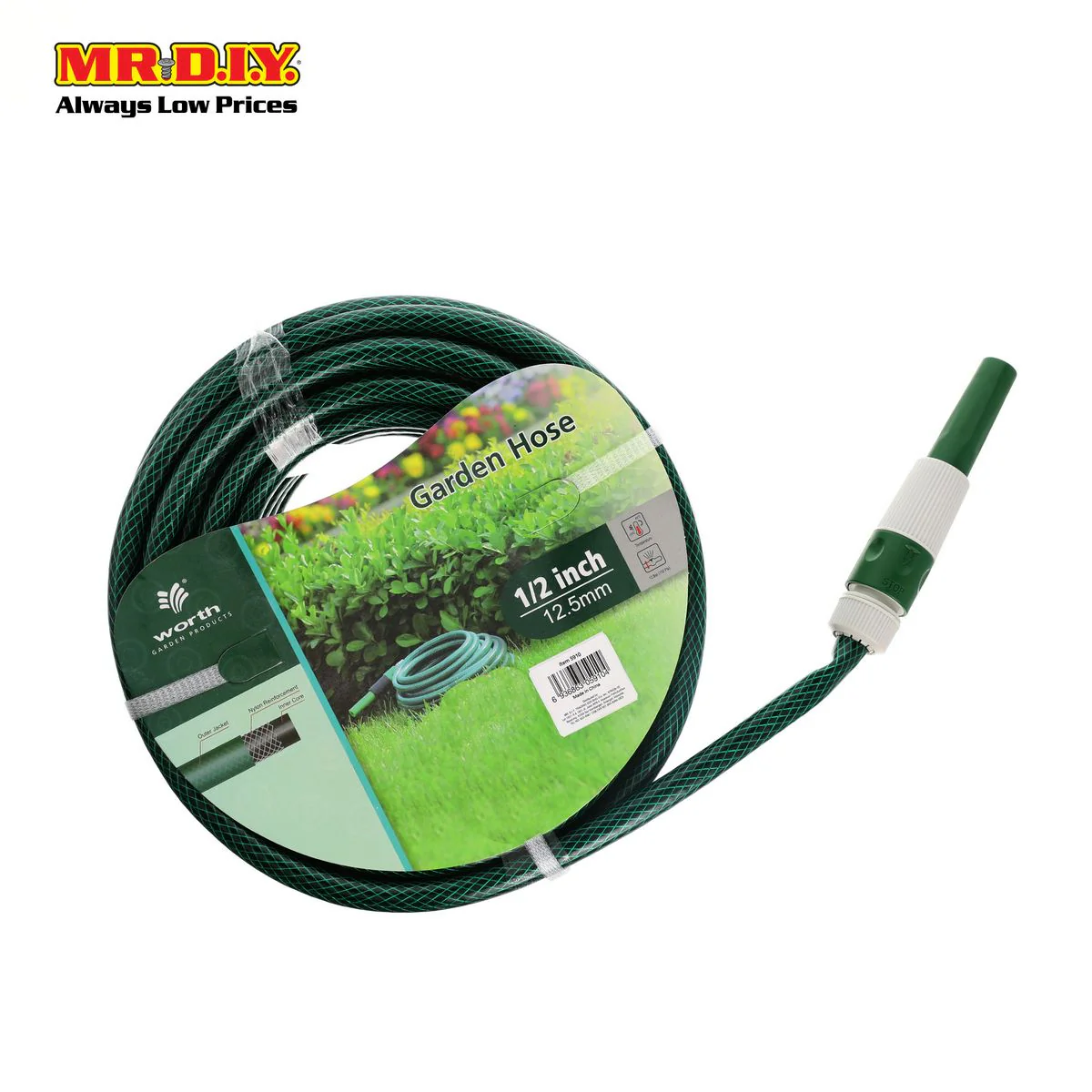 WORTH Garden Hose 15m 1/2"