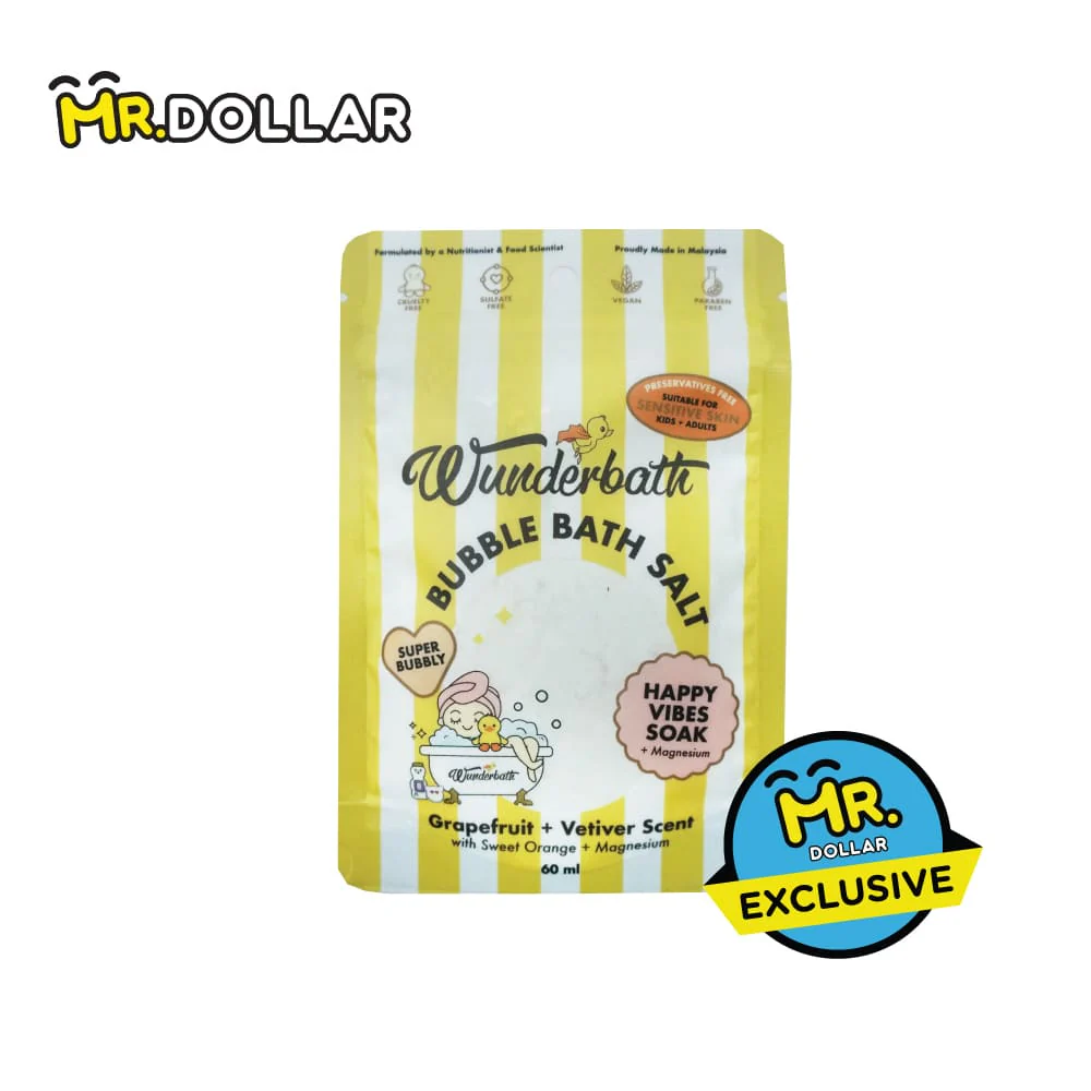 [Limited Edition] WUNDERBATH SLS-Free Bubble (60ml) - Post Workout / Happy / Beary Sleepy - Image 9