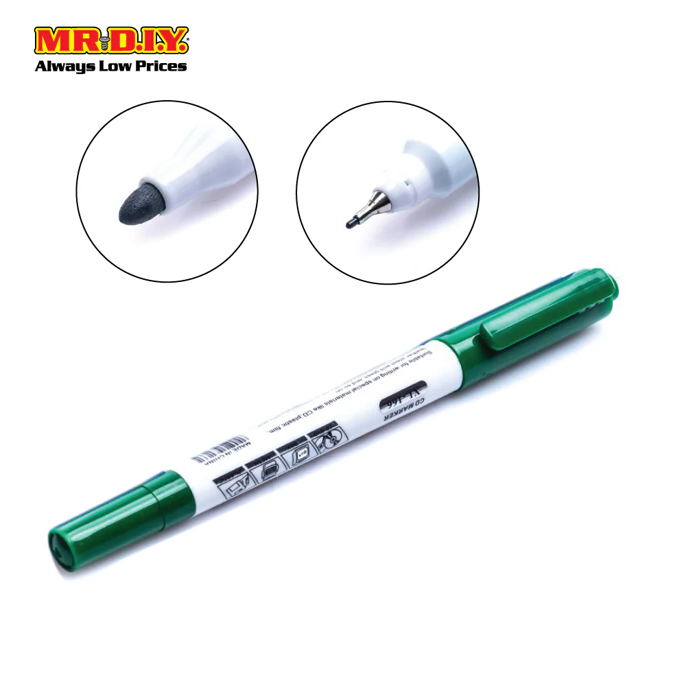 XINLU Multi-Colour Dual Tip CD DVD Permanent Marker (4pcs) - Image 3