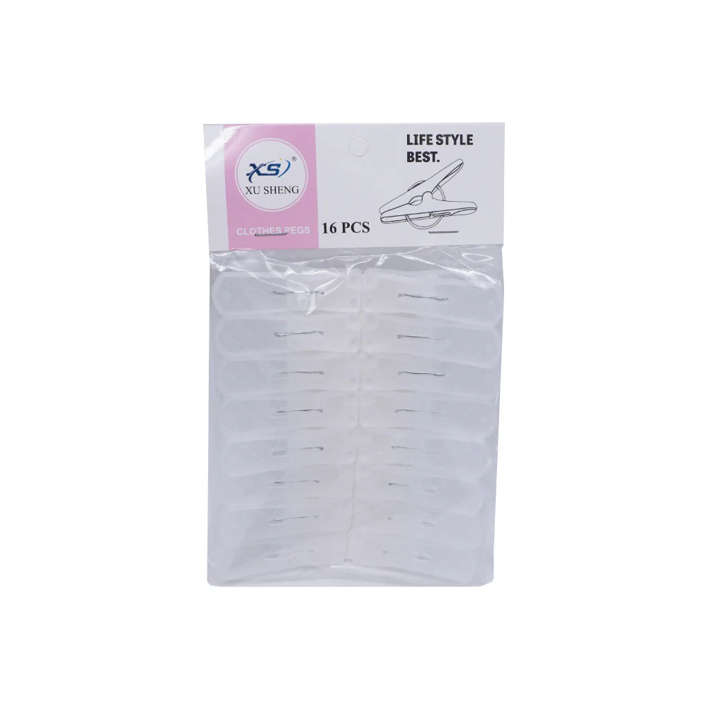 XS Clothes Peg - Translucent White (16pcs) - Image 4