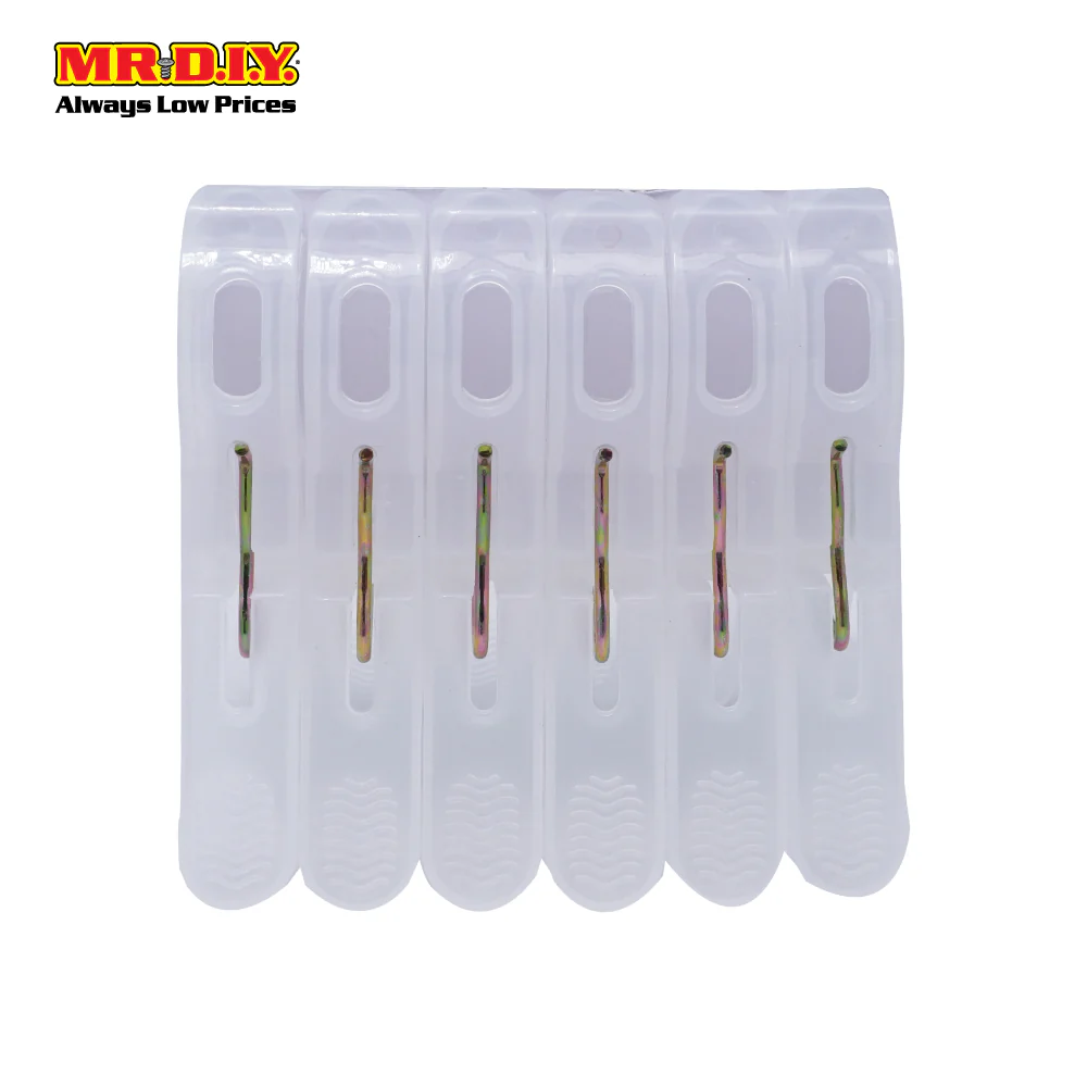 XS Clothes Peg - Translucent White (6pcs) - Image 2