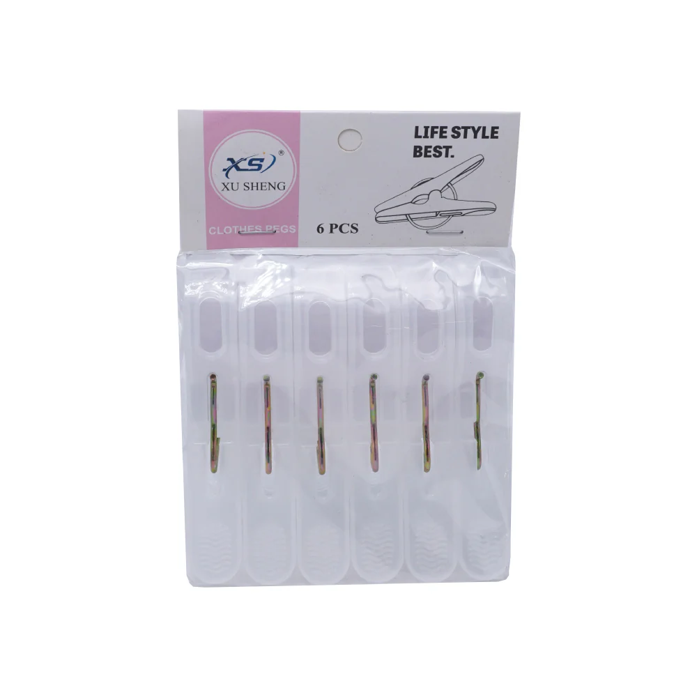 XS Clothes Peg - Translucent White (6pcs) - Image 4