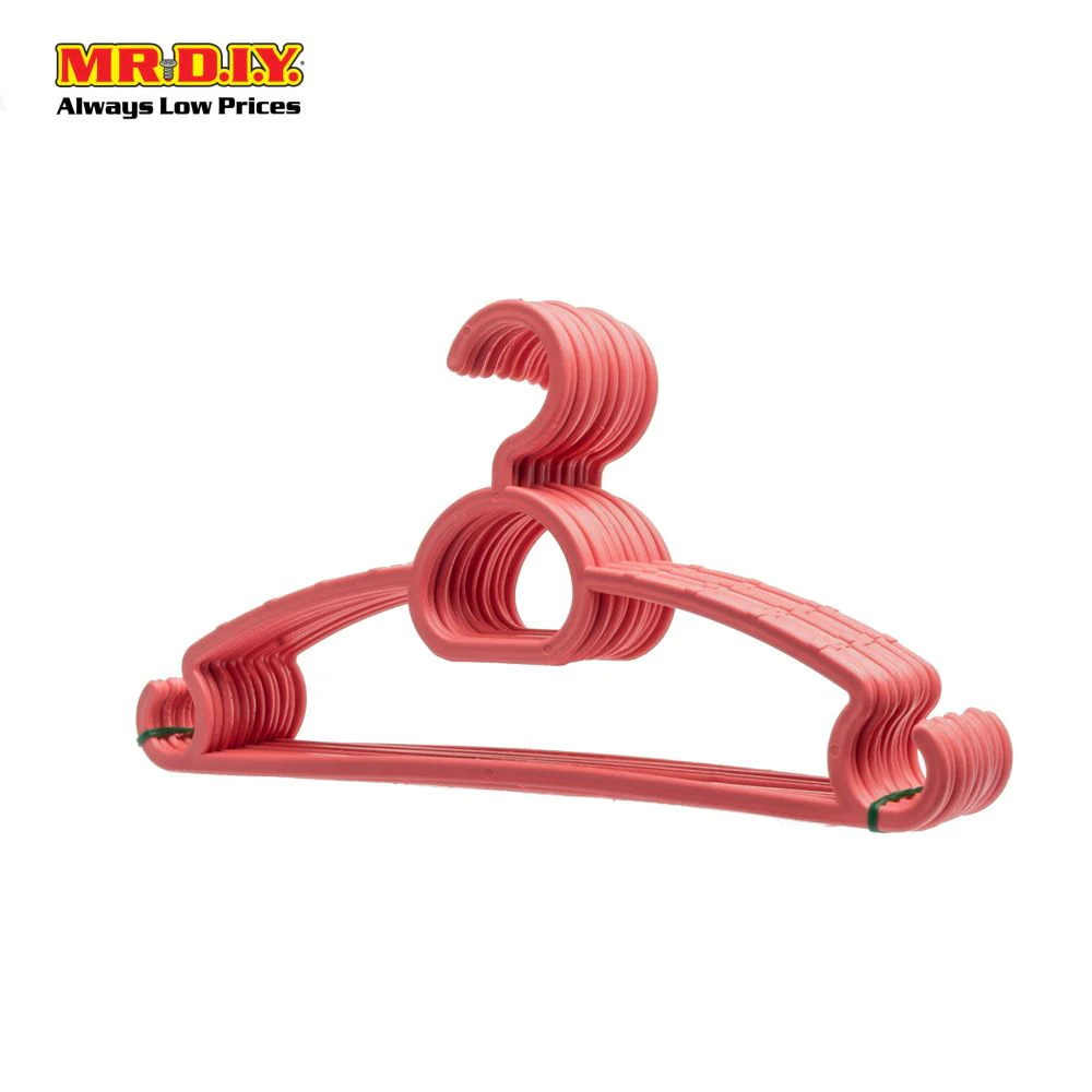 (MR.DIY) Kids Baby Plastic Cloth Anti-Slip Durable Hanger 27.5 X 13.5cm (12pcs) - Image 2