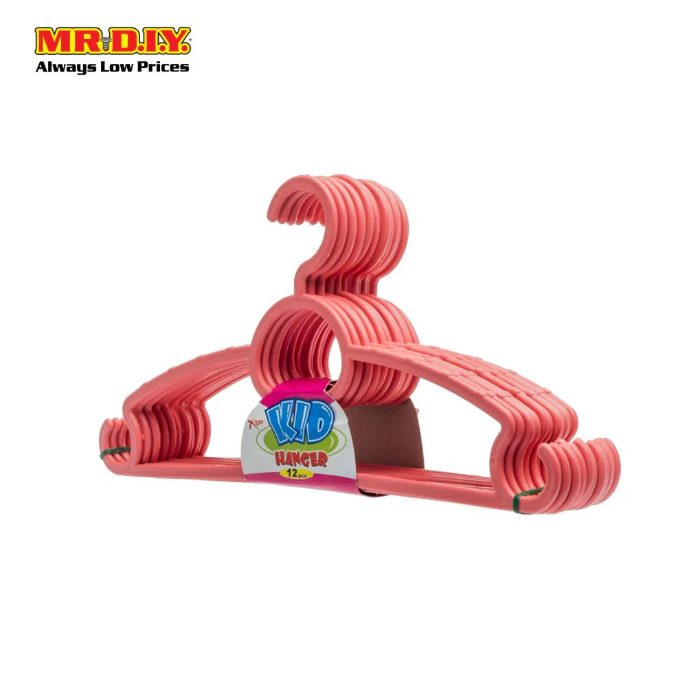 (MR.DIY) Kids Baby Plastic Cloth Anti-Slip Durable Hanger 27.5 X 13.5cm (12pcs) - Image 3