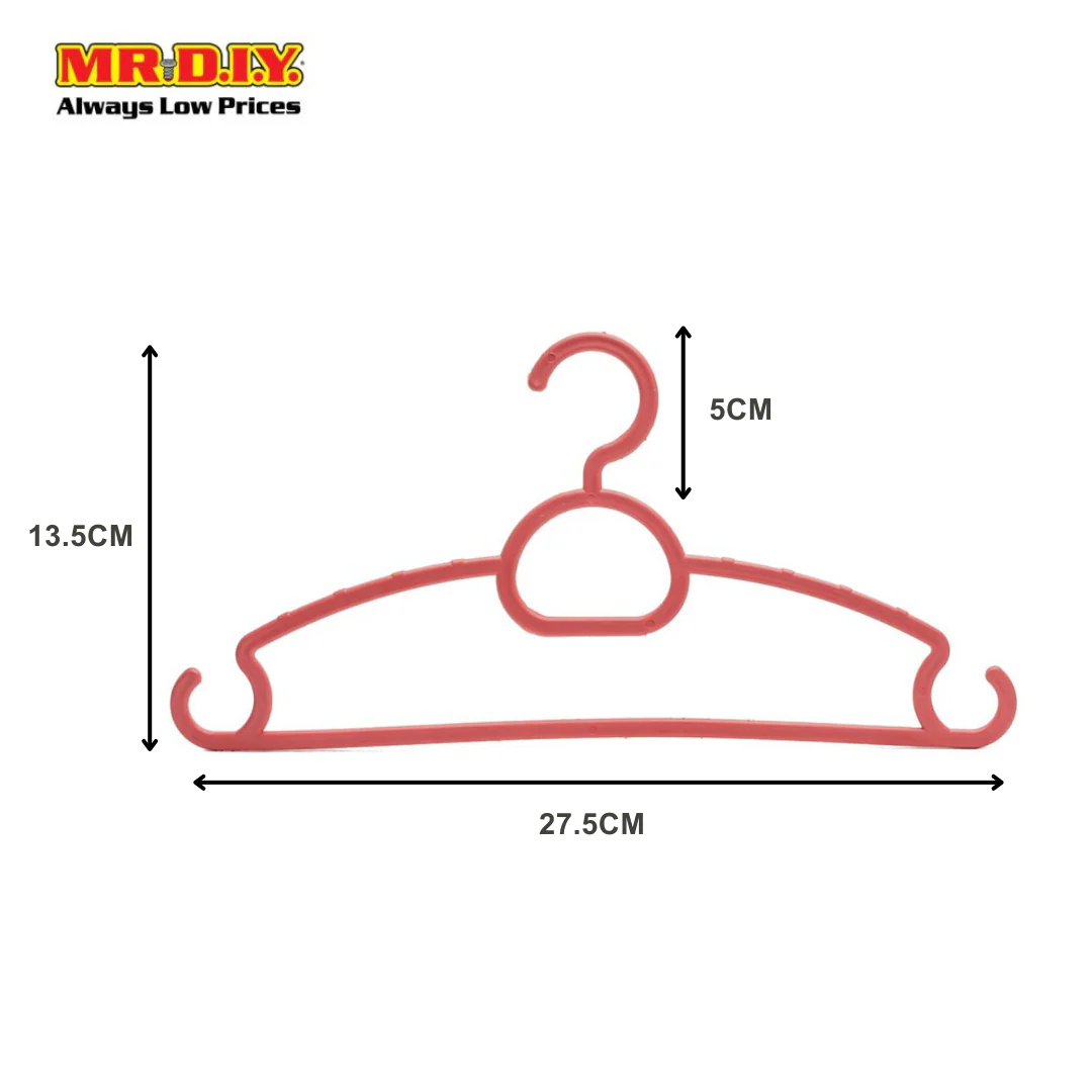 (MR.DIY) Kids Baby Plastic Cloth Anti-Slip Durable Hanger 27.5 X 13.5cm (12pcs) - Image 6