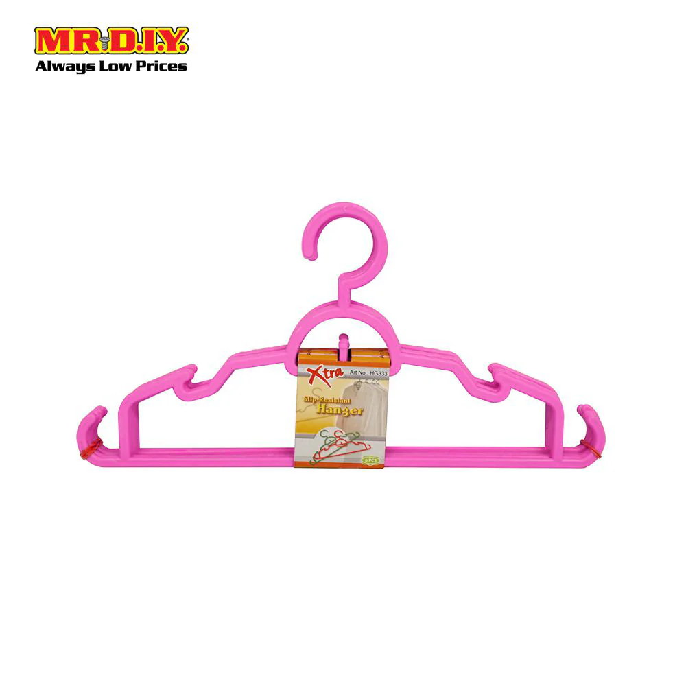 XTRA Slip-Resistant Plastic Clothes Hanger (36 x 17.5cm) (6pcs) - Image 6