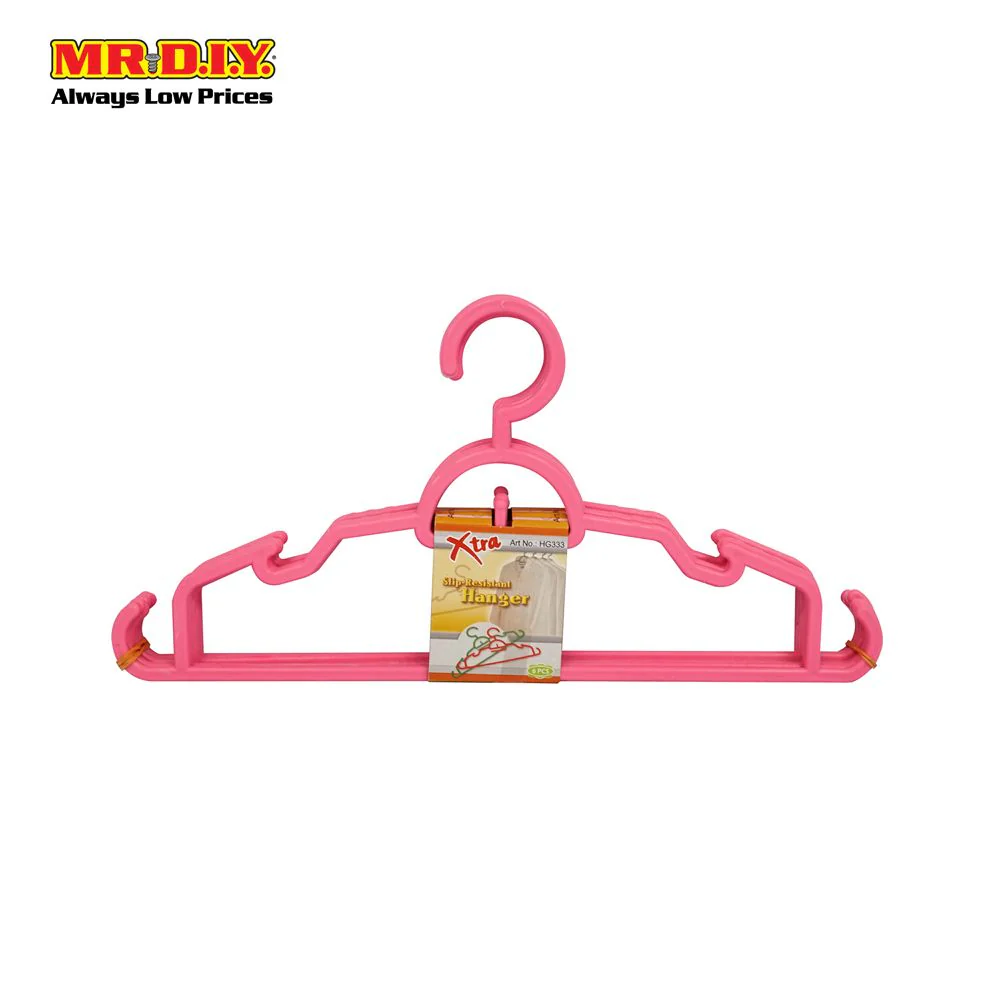 XTRA Slip-Resistant Plastic Clothes Hanger (36 x 17.5cm) (6pcs) - Image 7