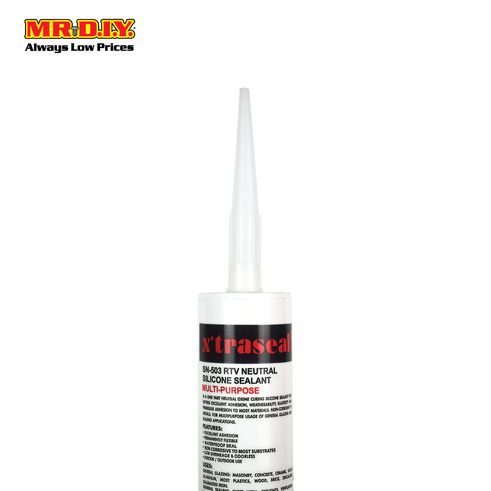 XTRASEAL RTV Neutral Silicone Sealant Multi-purpose SN-503 (300g) - Image 4