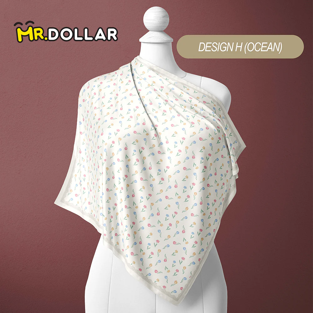 ZA ZOE ARISAH Printed Square Hijab ( Bidang 45 inch) - Image 13