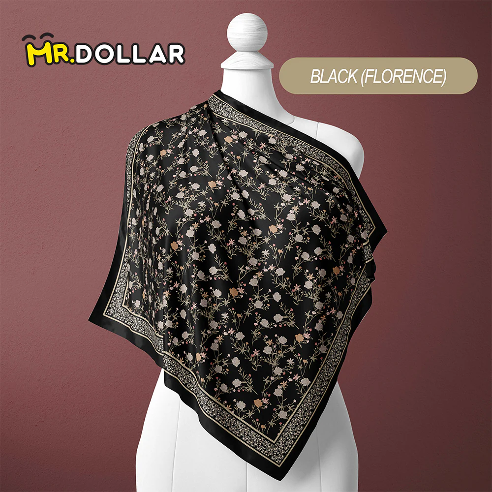 ZA ZOE ARISAH Printed Square Hijab ( Bidang 45 inch) - Image 16