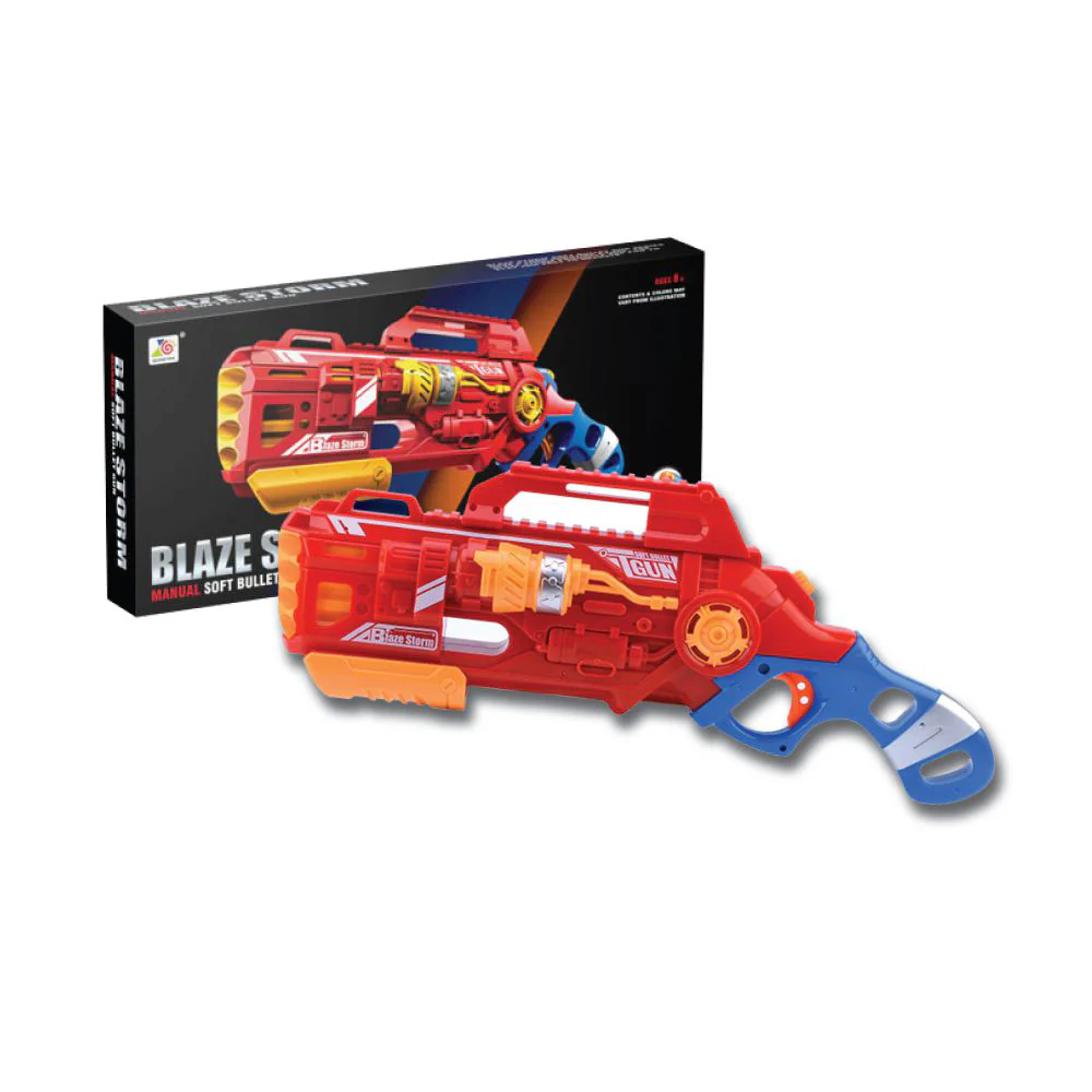 Toys Blaze Storm Manual Soft Bullet Gun For Kids (20 Soft Bullet Pin) - Image 4