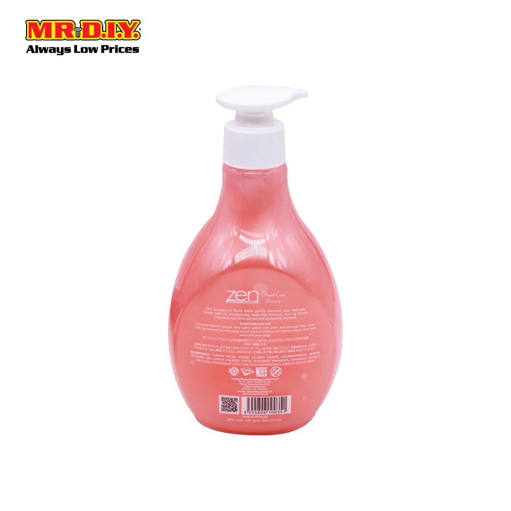 Zen Garden Handwash Strawberry-500ML - Image 2