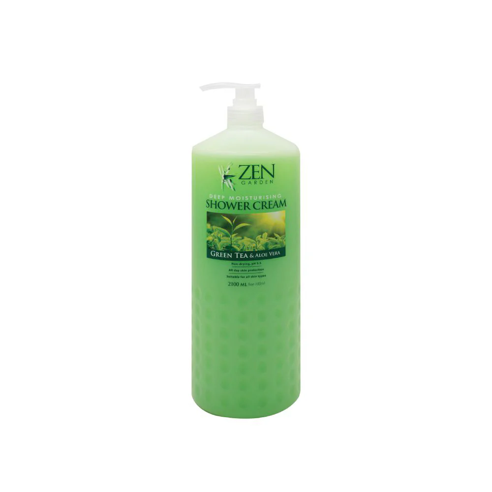 ZEN Green Tea & Aloe Vera Body Wash - 2.1 Liter (Extra Free 100ml) - Image 2
