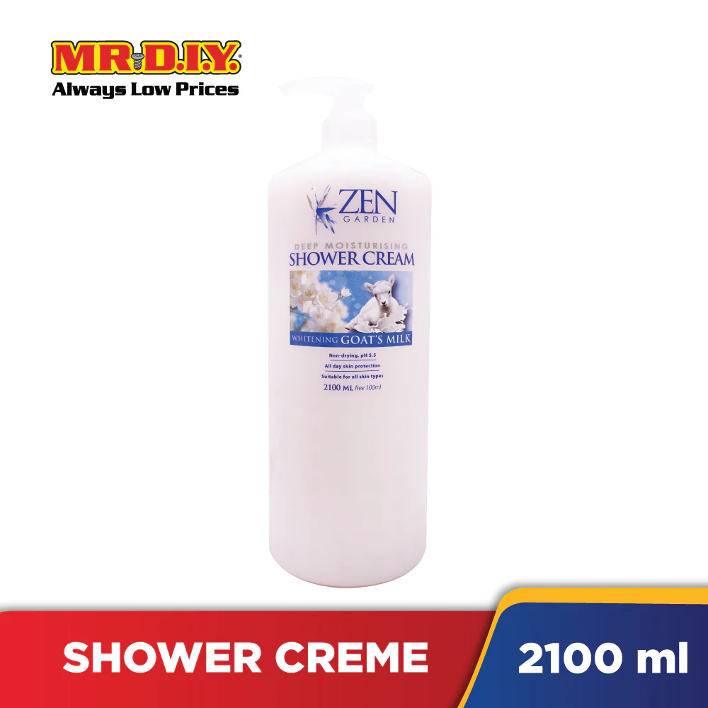 (MR.DIY) ZEN Shower Cream Goat Milk (2.1L) - Image 2