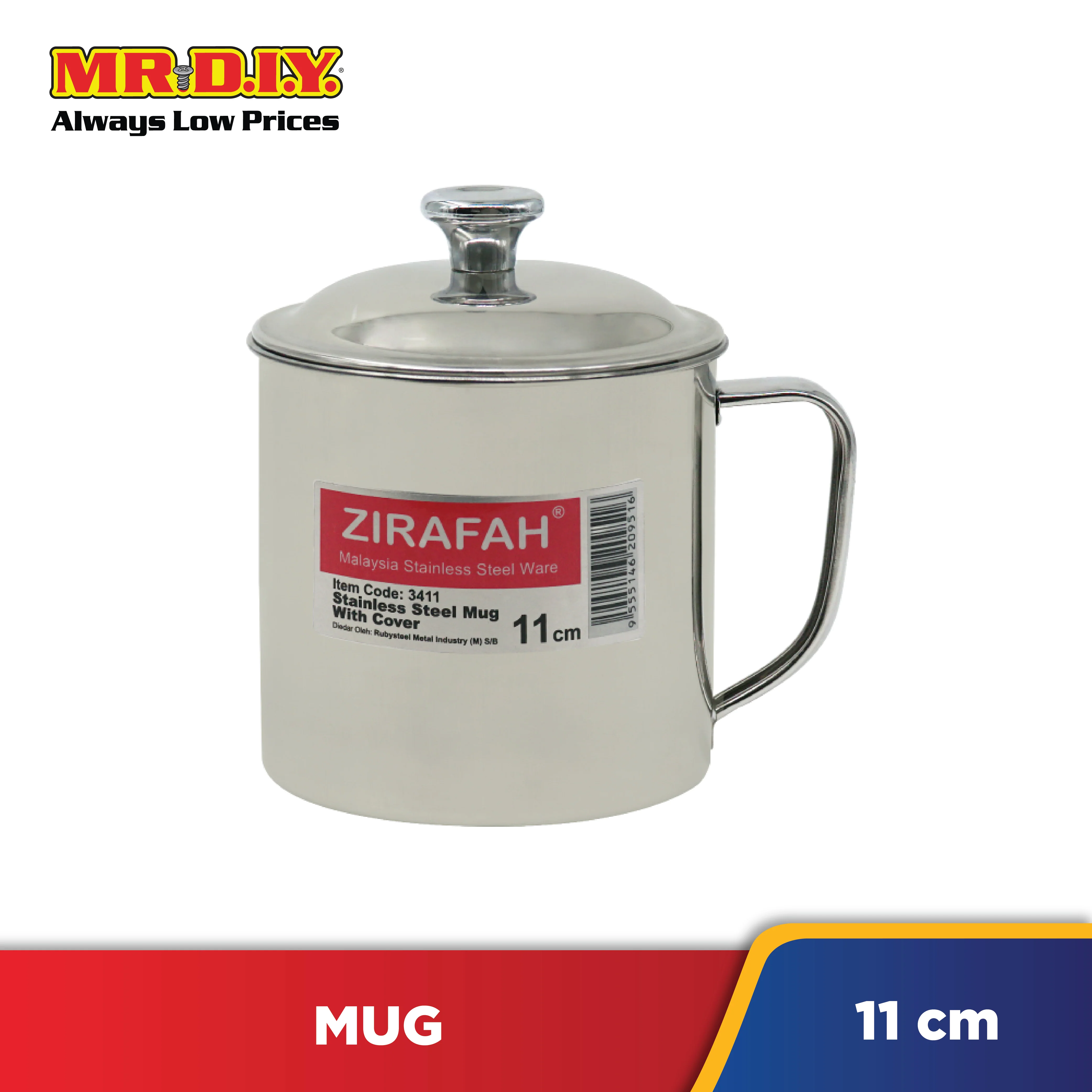 ZIRAFAH Stainless Steel Mug With Lid (11cm) - Image 2